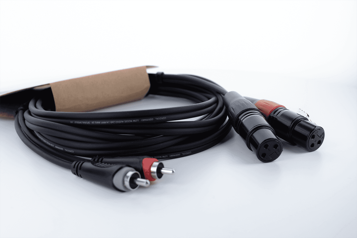 Cavo Audio Doppio XLR Femmina / RCA 3 M