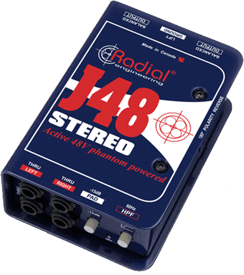 J48 DI attiva stereo