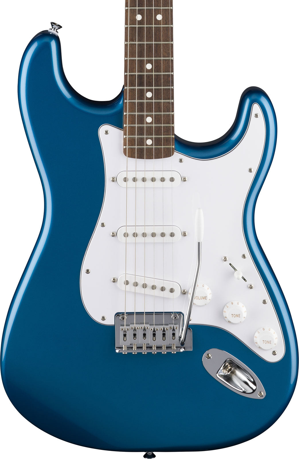 Standard Stratocaster LRL Battipenna Bianco Aqua Marine Metallic