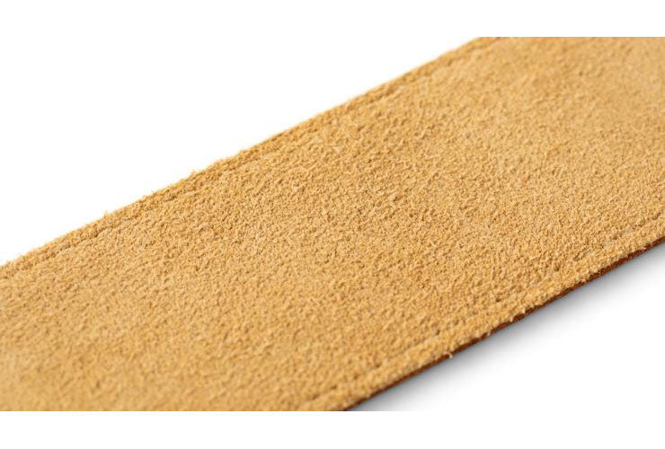 STRAP MEDIUM BROWN LEATHER SUEDE BACK 2.5"