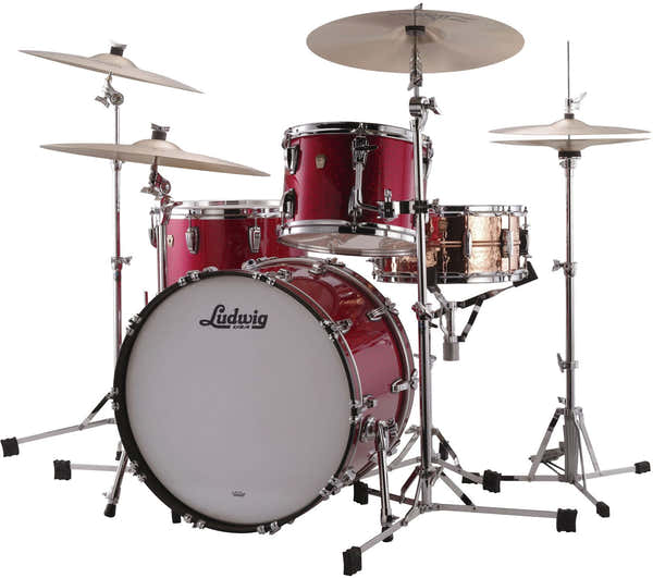 Ludwig Drums Classic Maple Red Sparkle (3 Fusti)