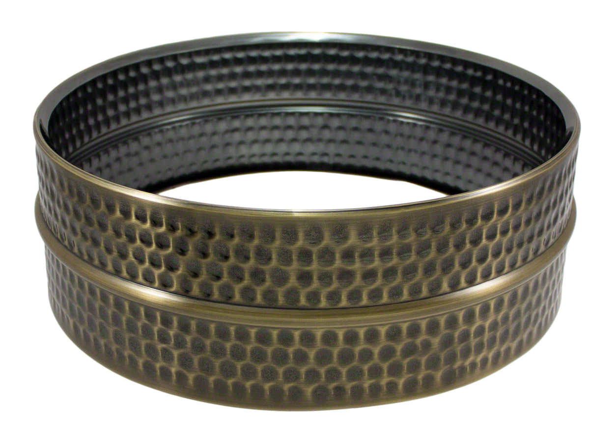 14X5 Fusto in Ottone Martellato Nichel Nero (ottone)