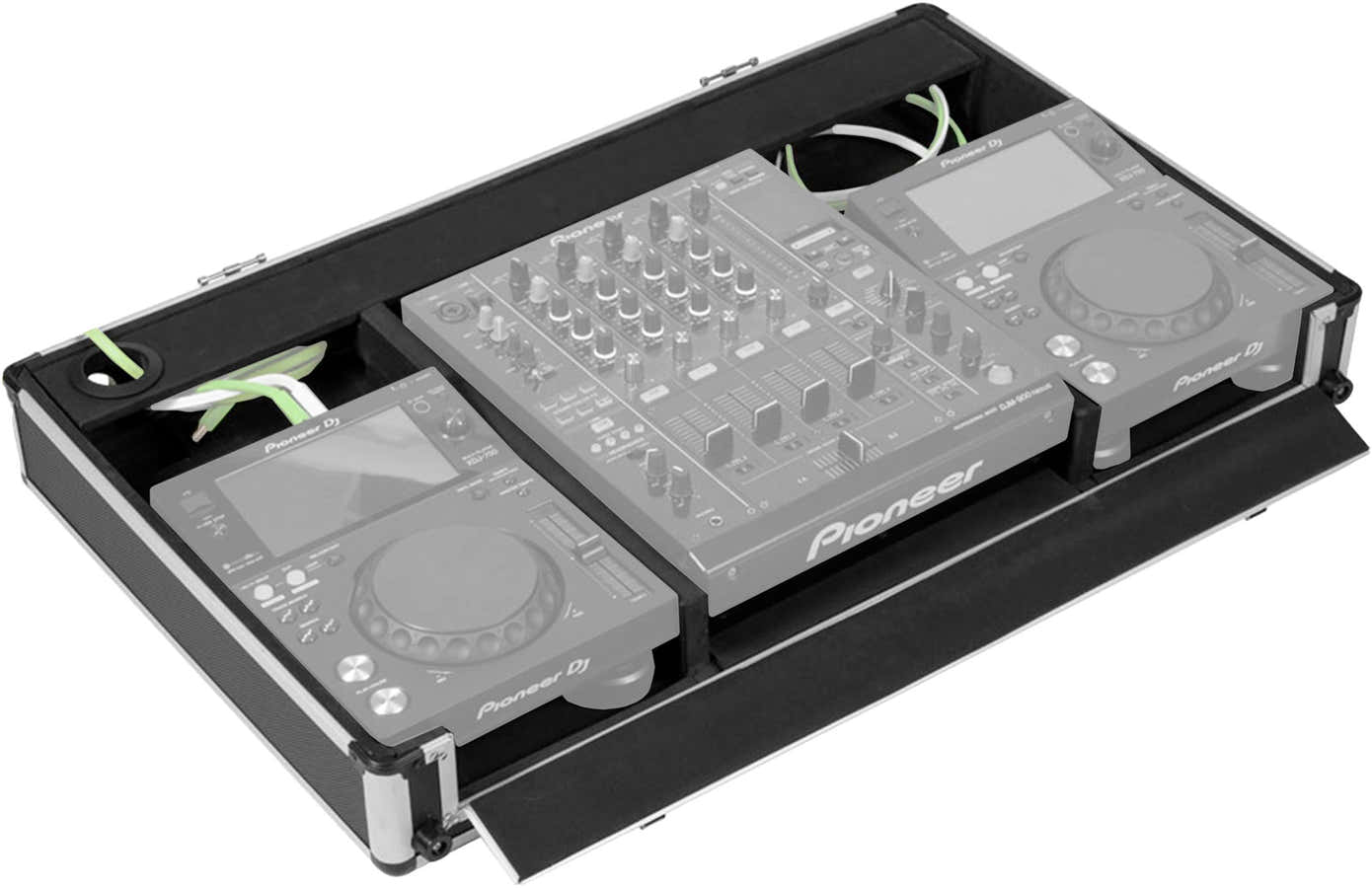Custodia per regia 10 / 12'' XDJ700 e DJM750 Argento