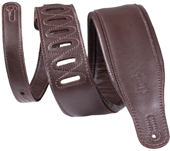 Levys Pelle Premium Imbottita 8,25cm - Marrone Scuro-Marrone Scuro