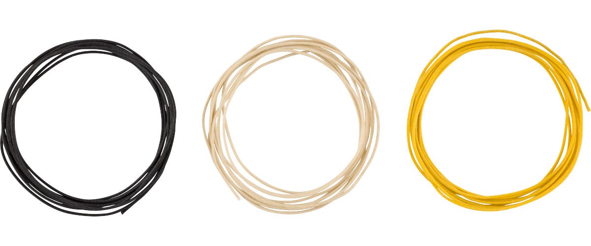 Pure Vintage Cloth Wire 22 AWG 10? Black White Yellow