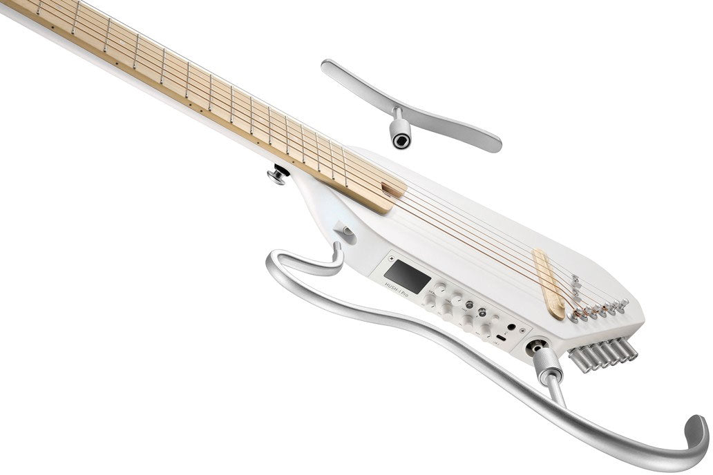 HUSH-I Pro Travel Guitar Bianco