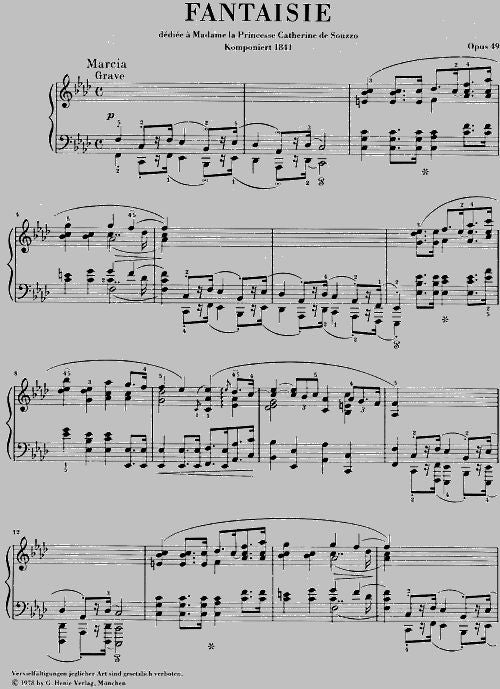 Chopin F. - Fantasia in Fa minore Op. 49