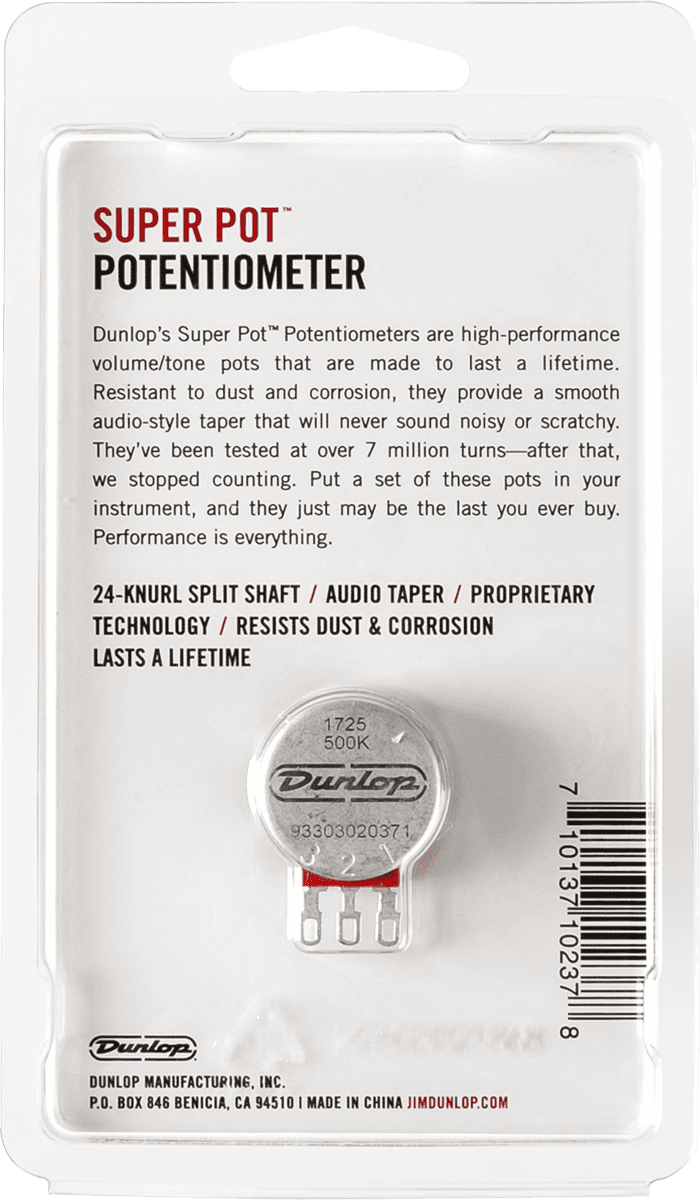 DSP500K SPLIT SHAFT 500K POTENTIOMETER