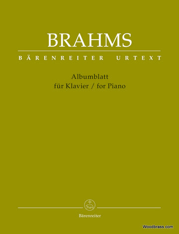 Brahms J. - Albumblatt For Piano