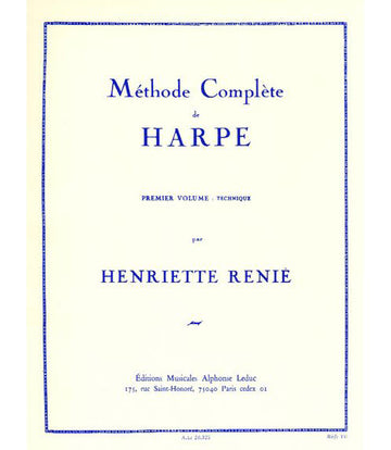 RENIE H. - METHODE DE HARPE