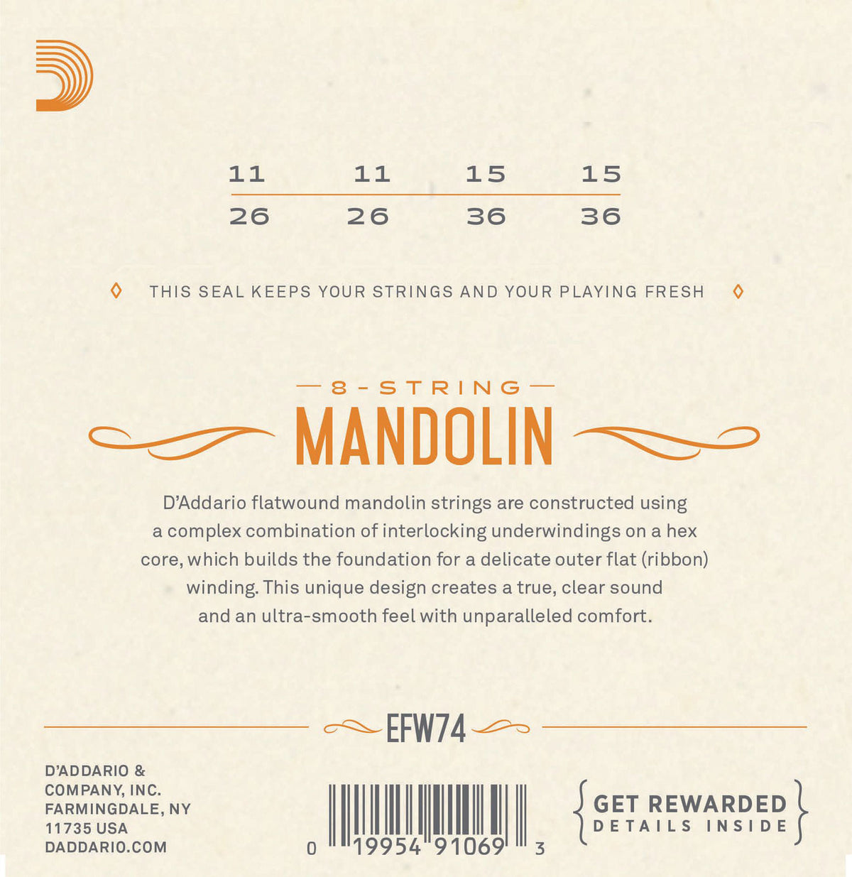 EFW74 STRINGS FOR MANDOLIN