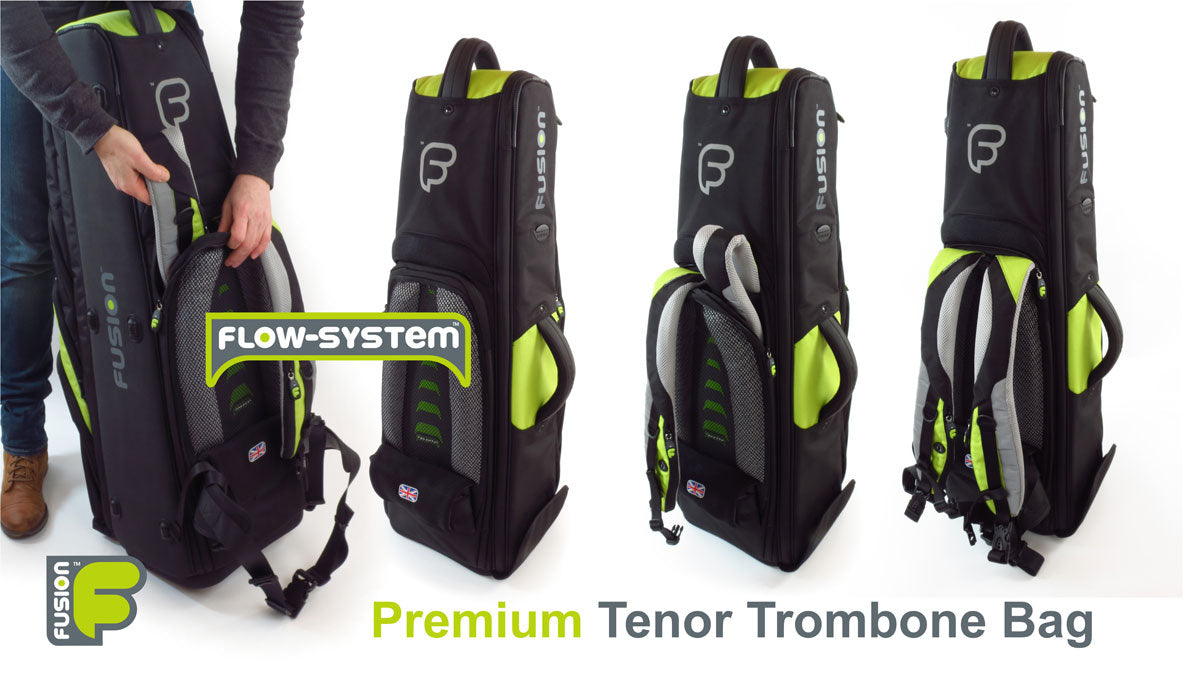 Premium Black/Green Trombone Case