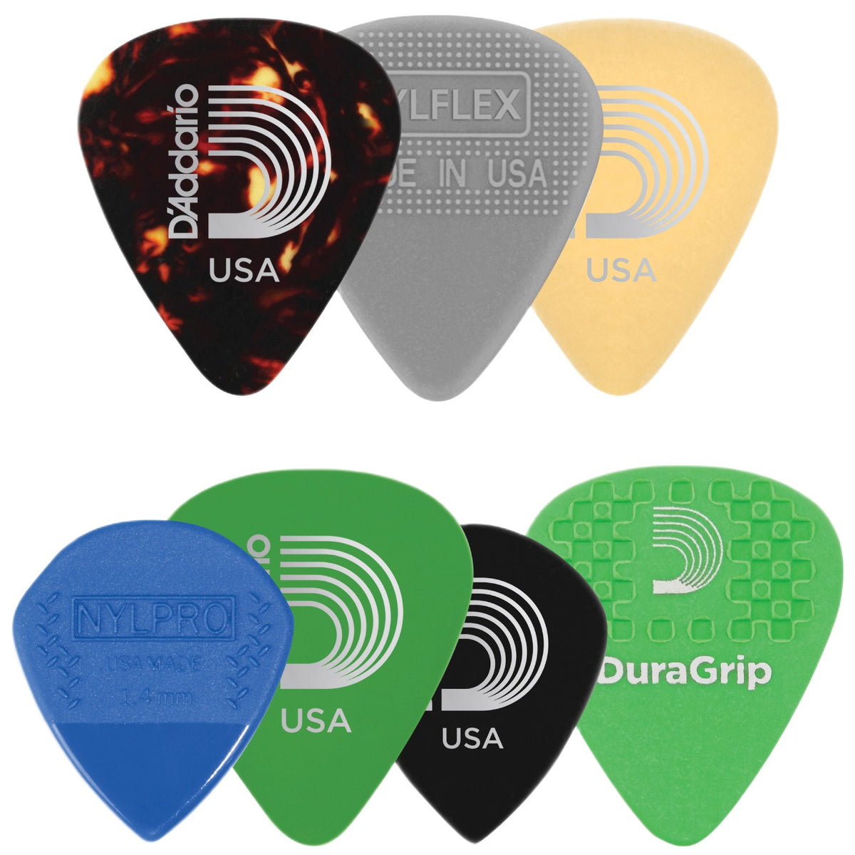 D'ADDARIO 1XVP4-5 Confezione Di 5 Plettri Medium