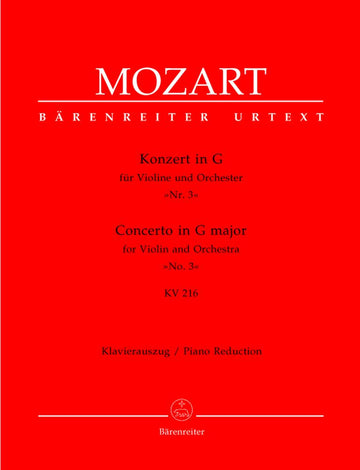 Moz W.A. - Concerto N°3 In Sol Maggiore Kv 216 - Violino Pianoforte