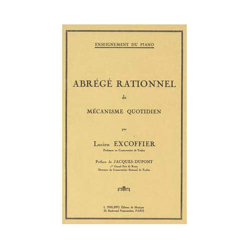 Excoffier - Abrégé Rationnel Mécanisme - Pianoforte