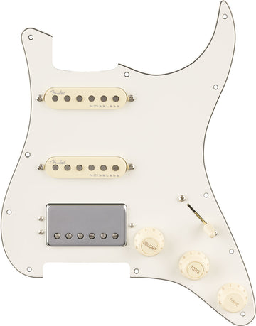Battipenna Strat precablato Quadra Tap/Ultra Noiseless HSS Pergamena 11 fori PG